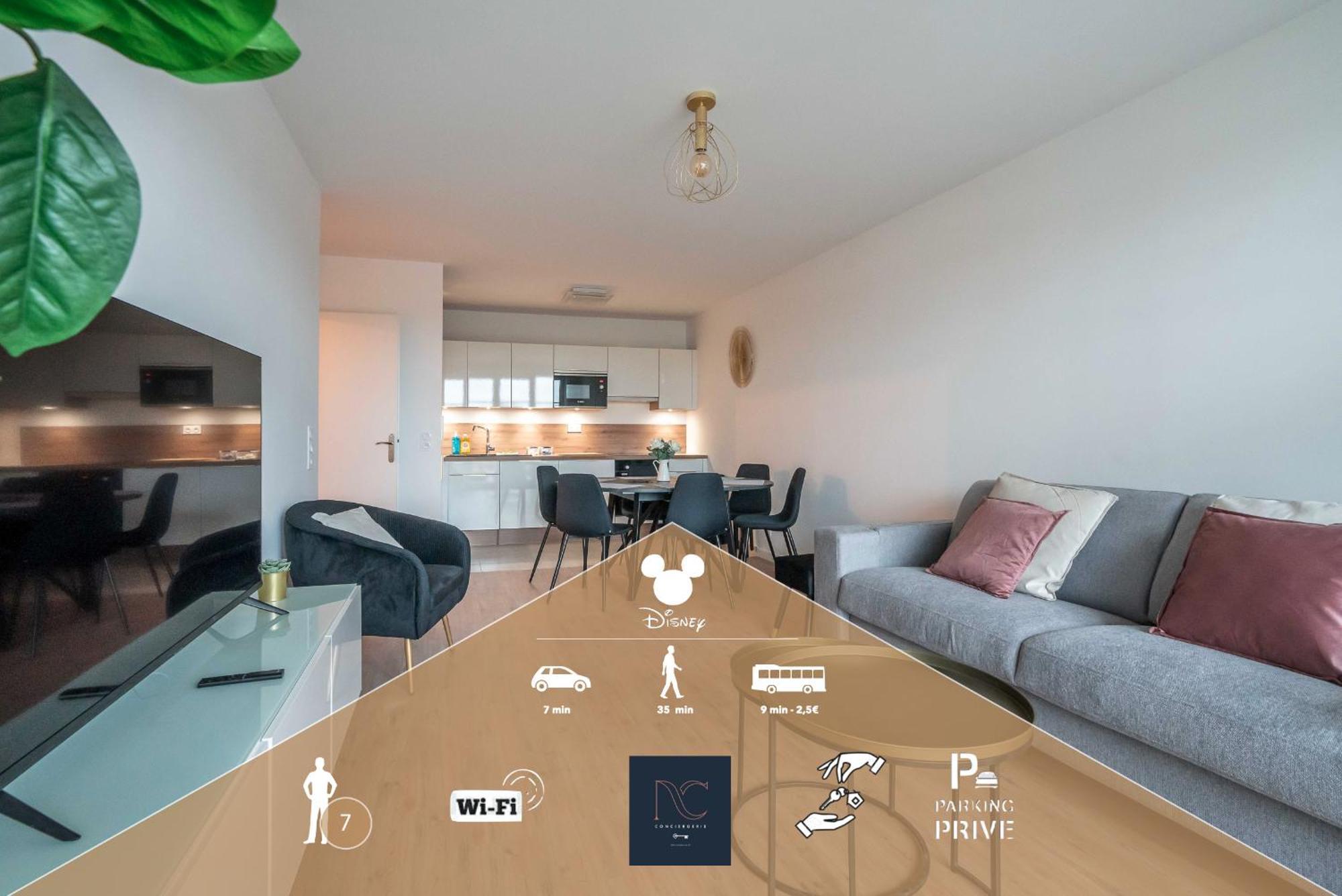 *Disneyland-Paris* 7Pers, Wifi, Netflix, Parking Serris Exterior foto